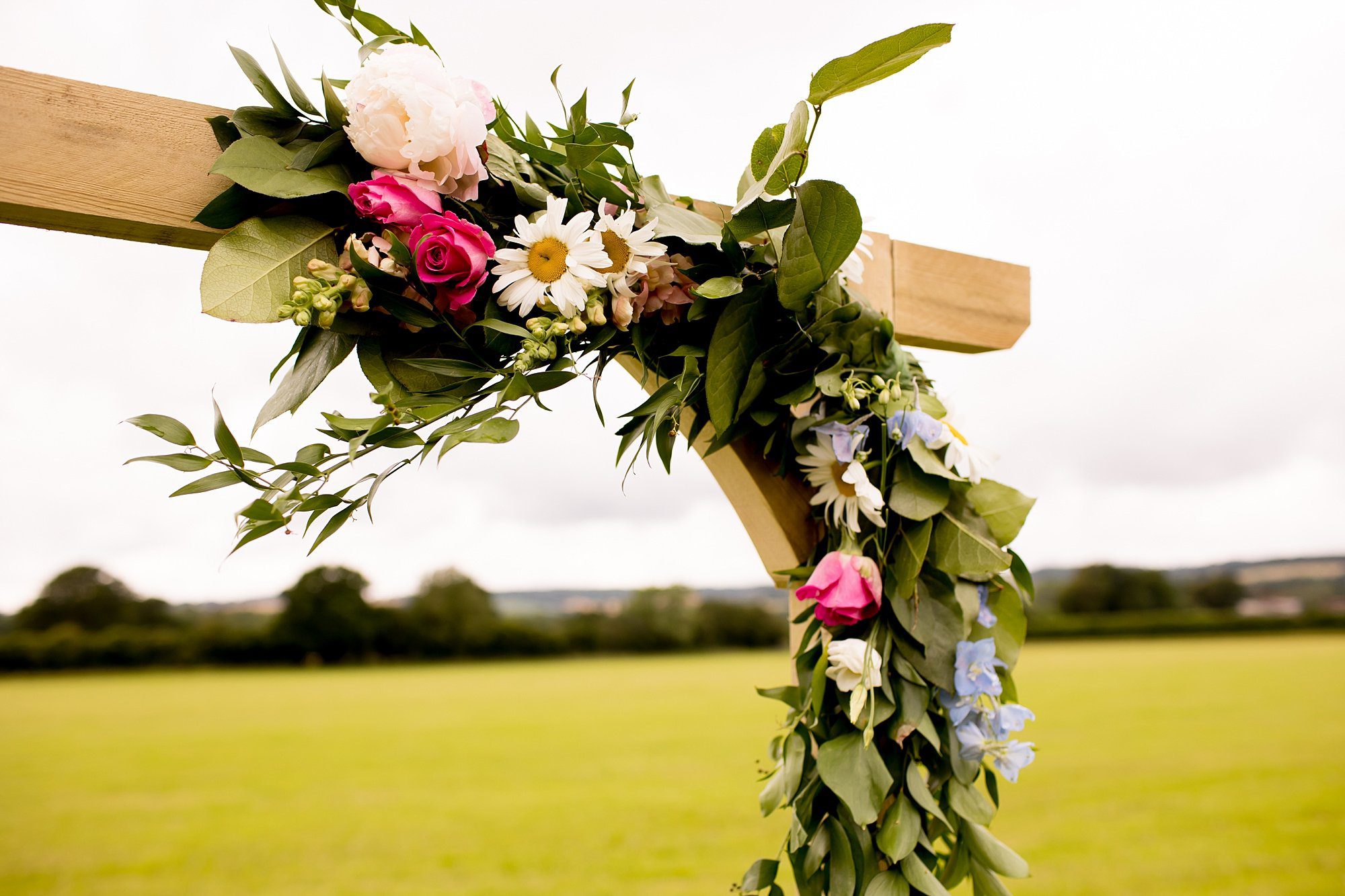 festival tipi wedding floral wedding arch hawbridge farm