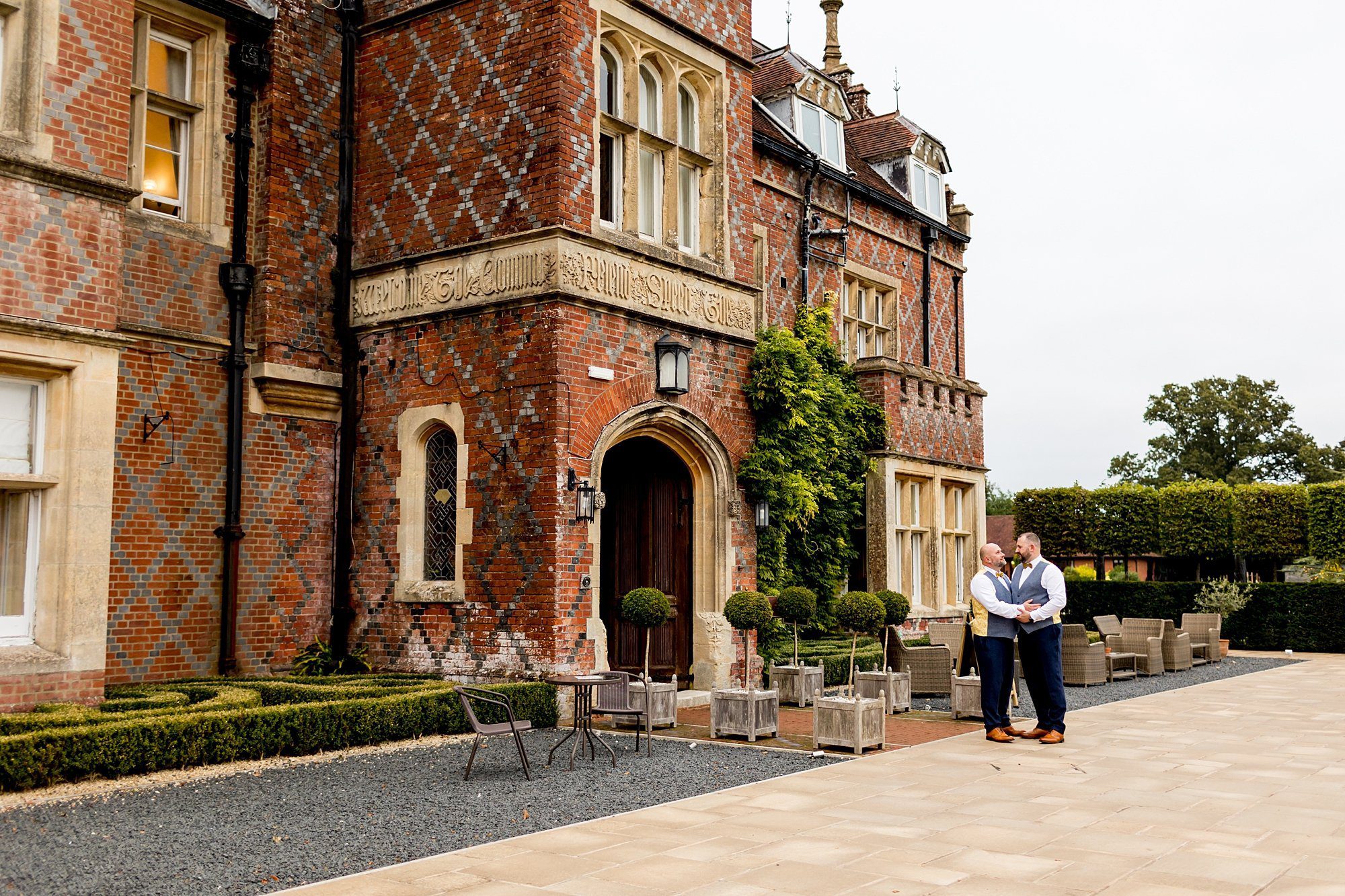 burley manor front exterior lgbtq gay wedding 
