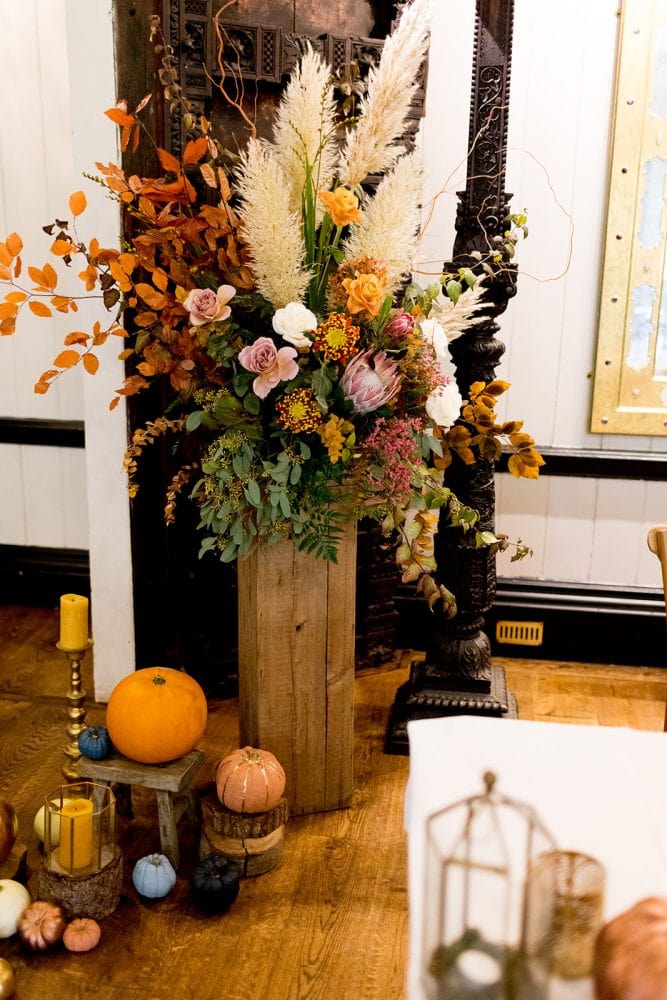 Halloween inspired wedding decor