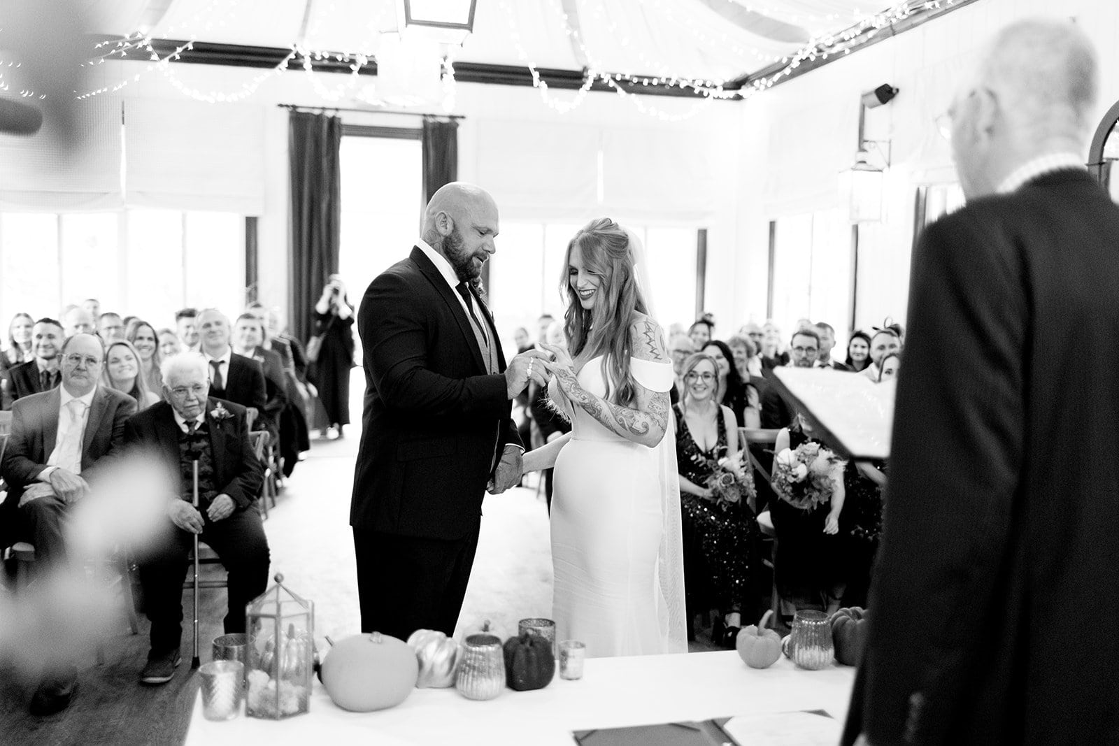 Elegant wedding ceremony at Larmer Tree