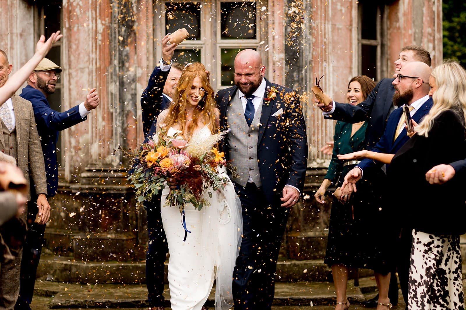 Confetti photo shot at Larmer Tree