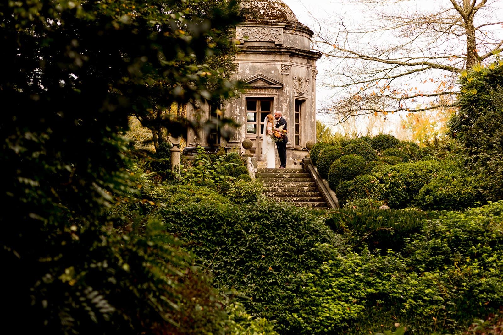 Couple wedding photos at Larmer Tree