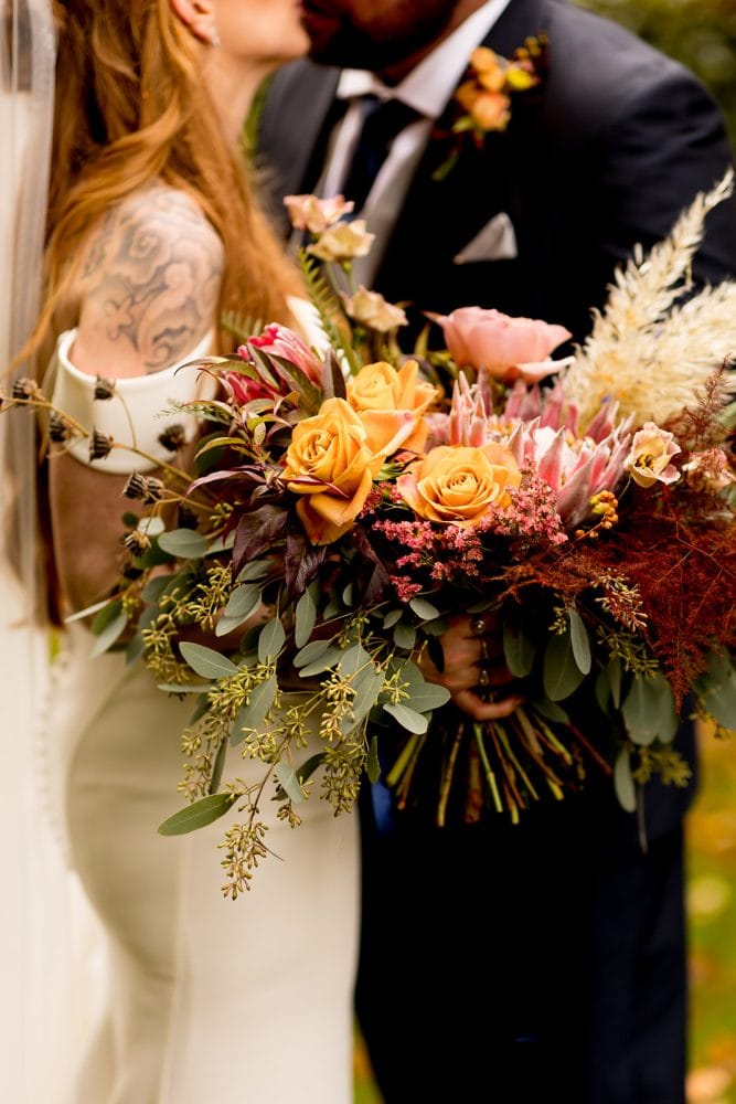 Vibrant Autumn inspired wedding bouquet