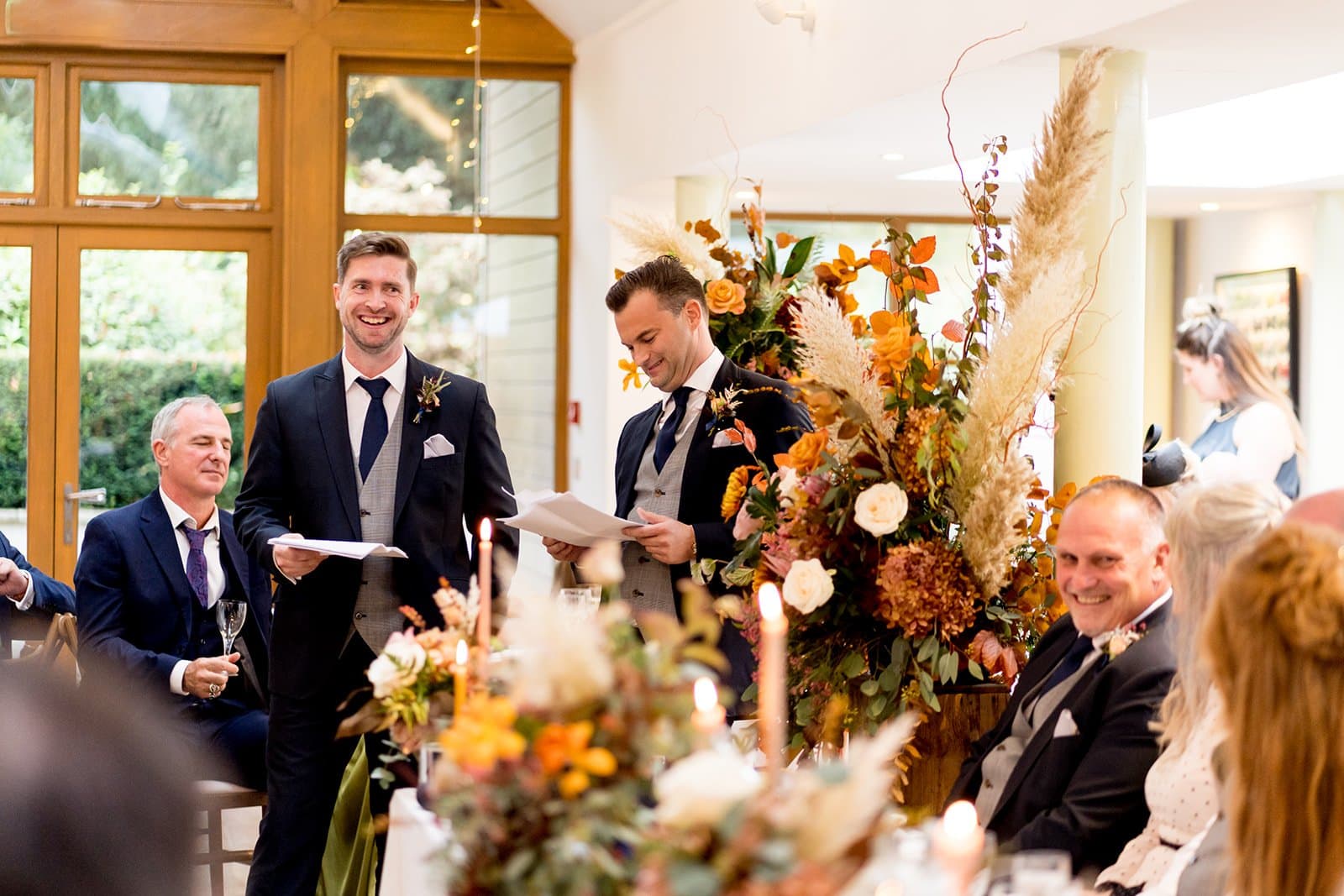 Wedding speeches at Larmer Tree