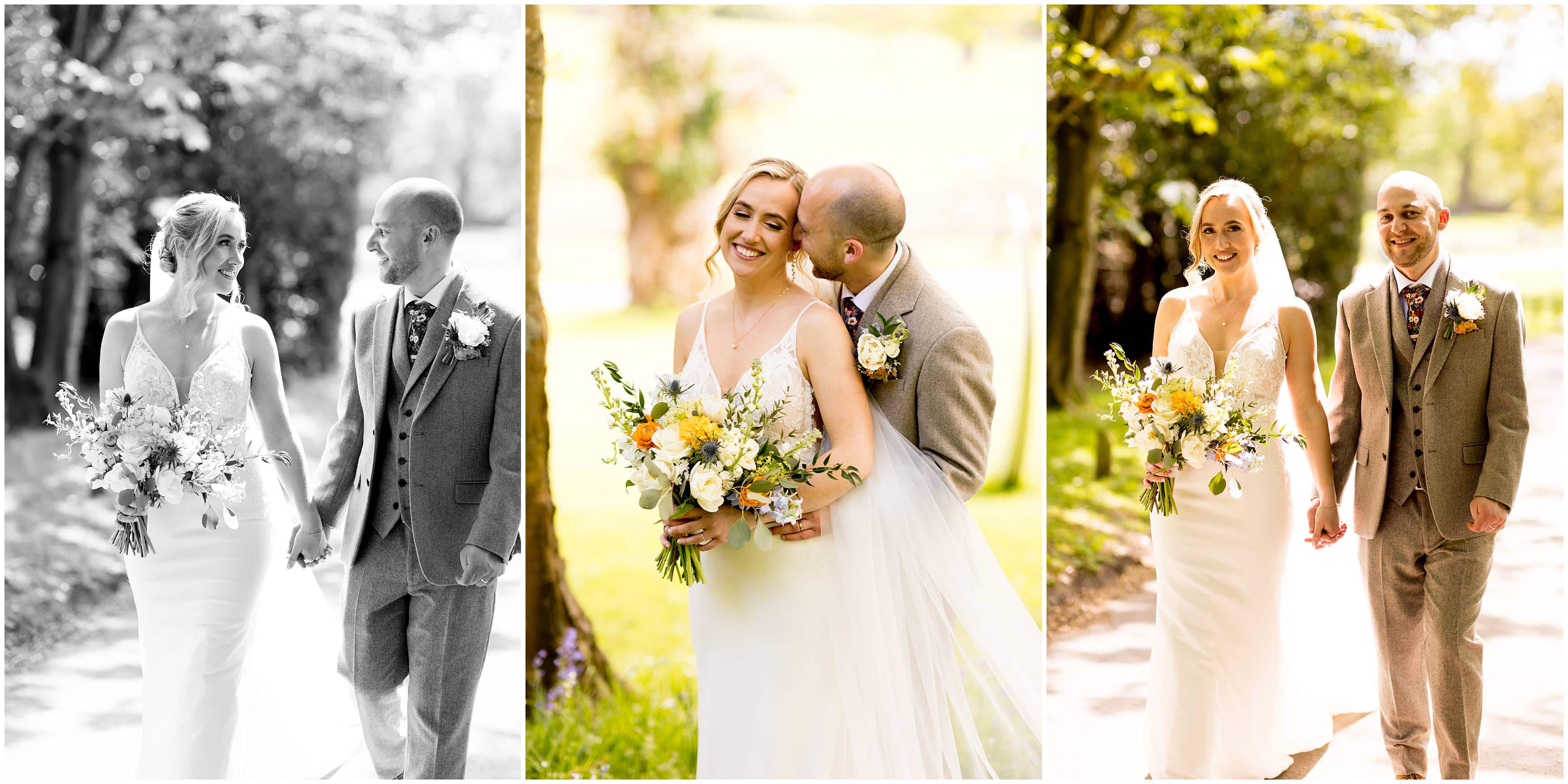 Sunset wedding couple photos