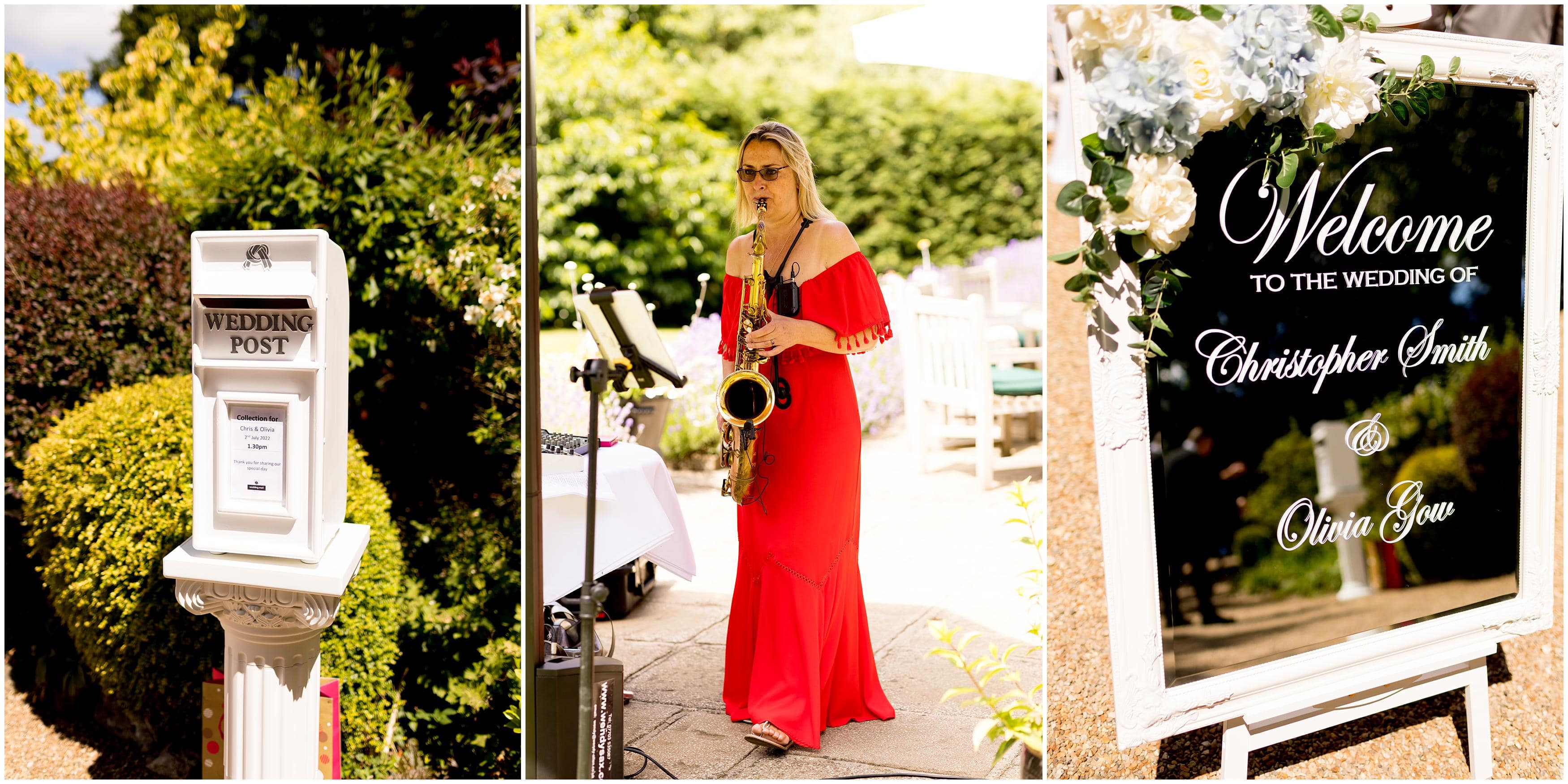 Wedding details at Bradgate Manor outdoor ceremony