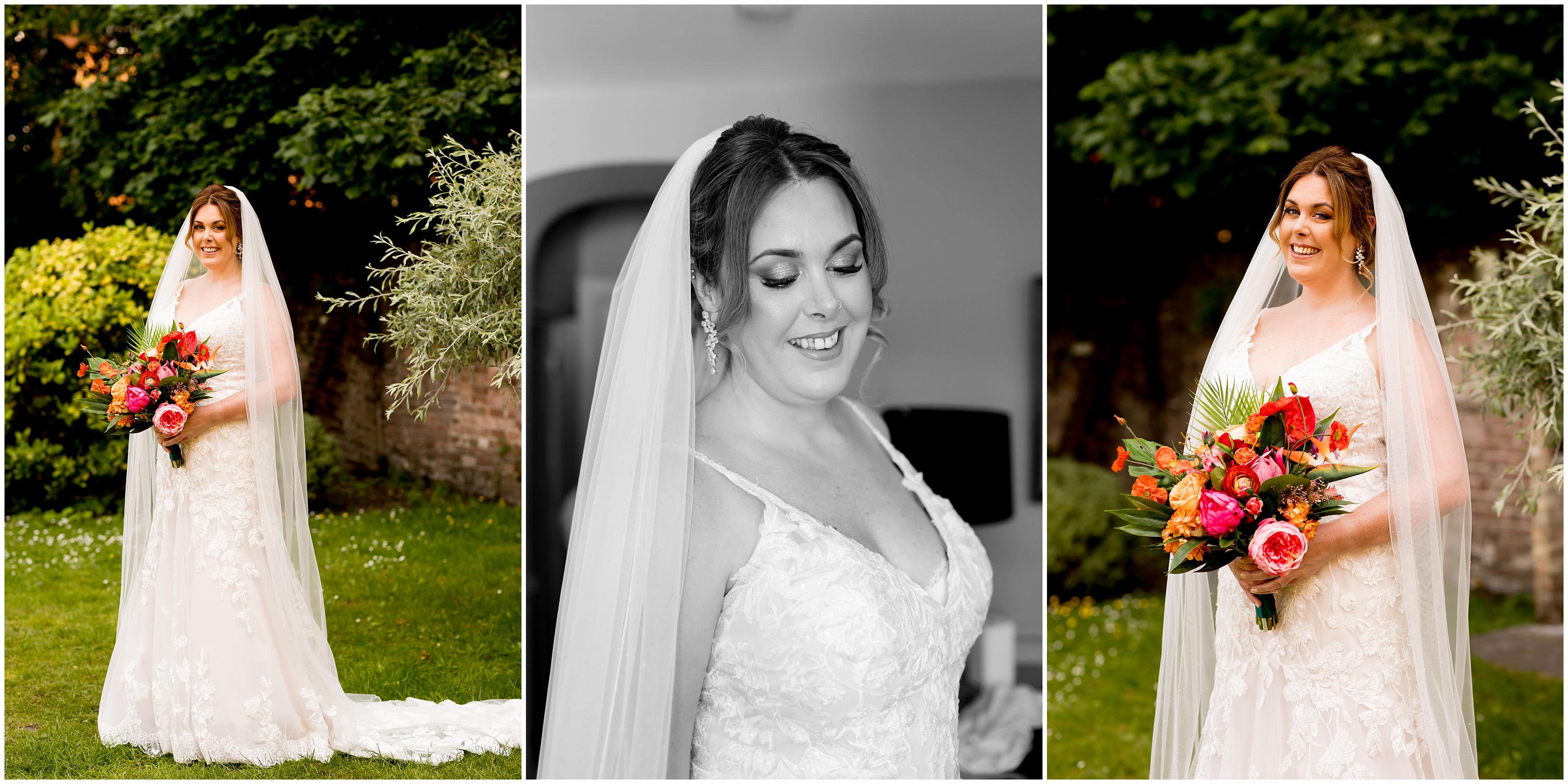 bridal portraits in deans court, wimborne