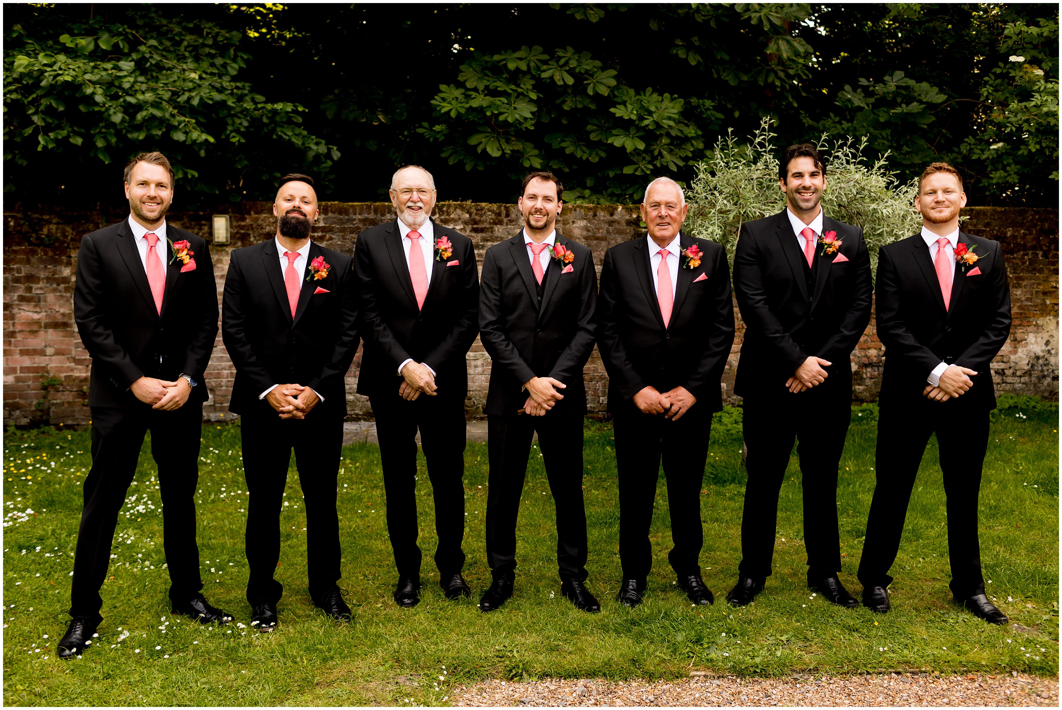 groom with groomsmen