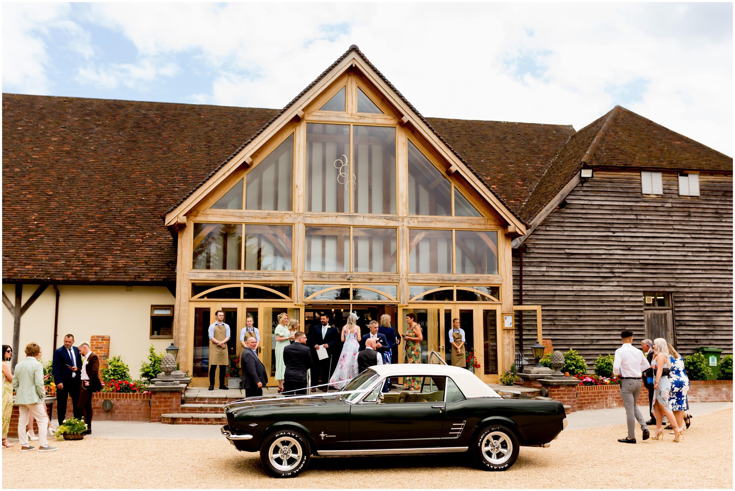 mustang outside rivervale barn