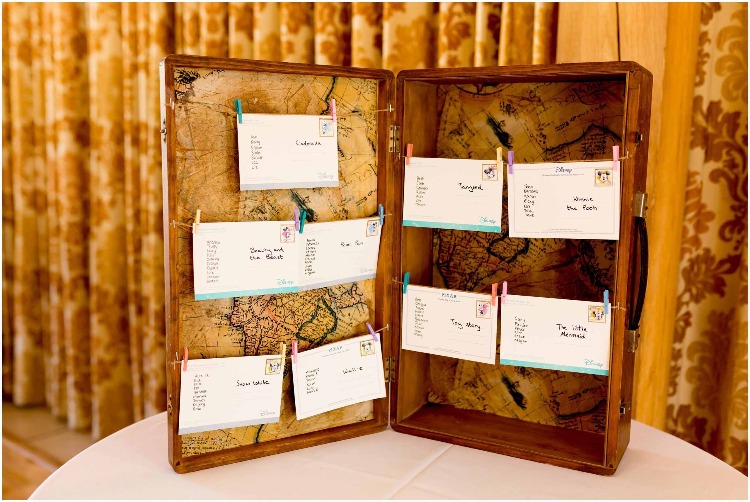 disney themed seating plan