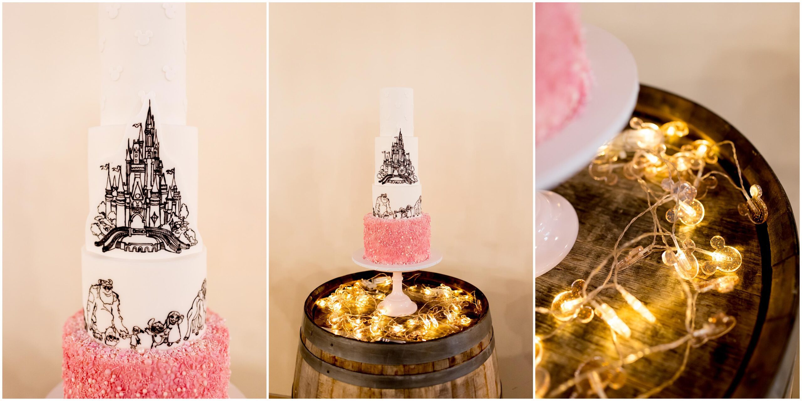 disney castle wedding cake