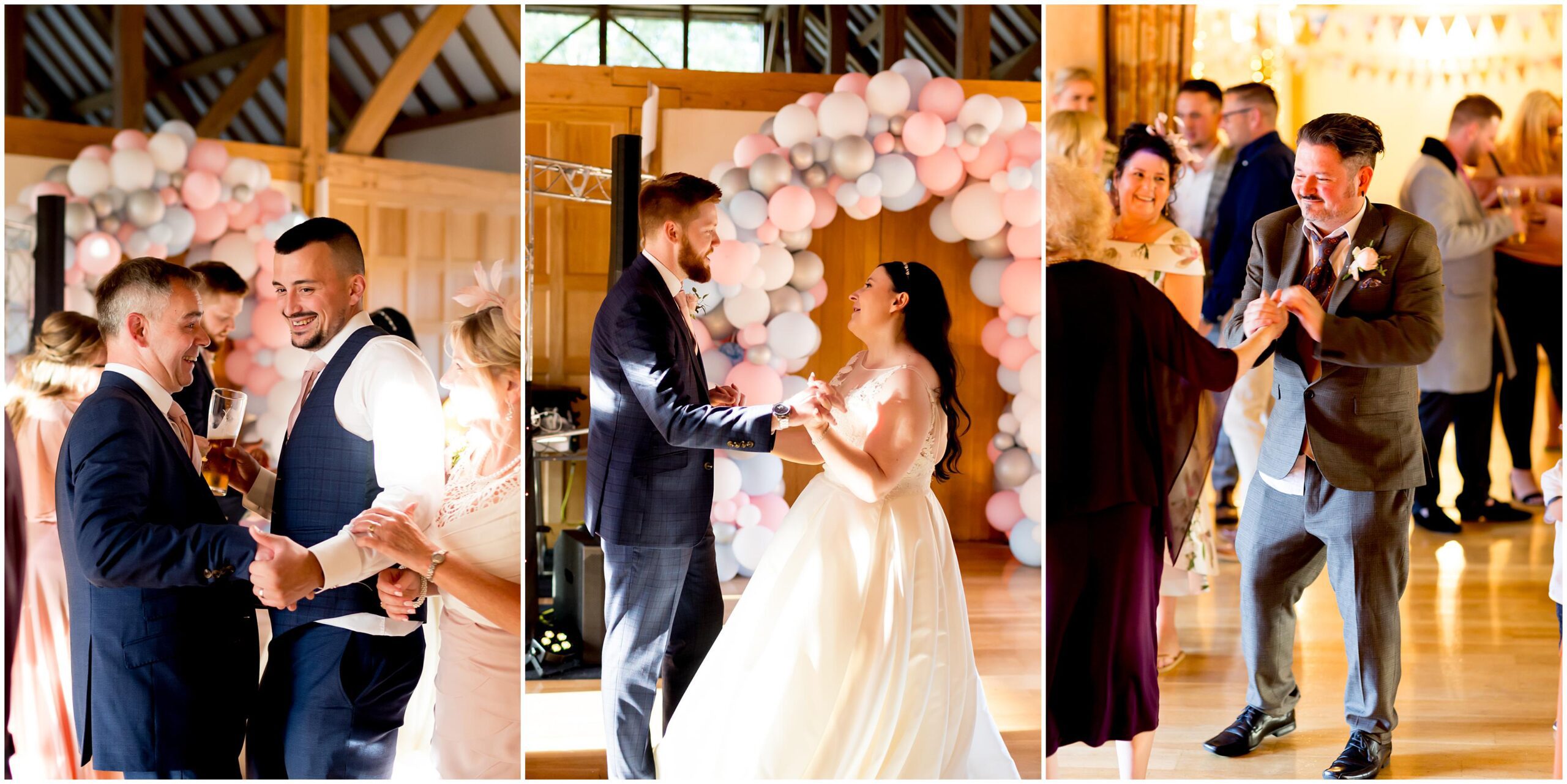 dance floor at wedding with guests dancing