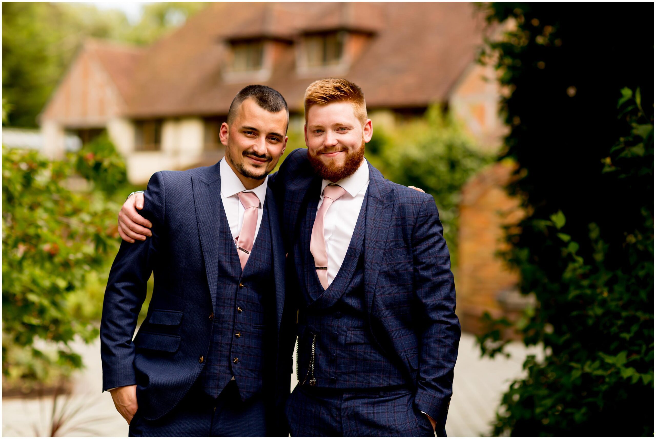 groom and bestman at wedding